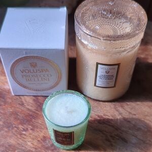 Voluspa Prosecco Bellini and Jasmine Bloom Candle Duo